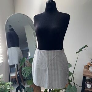 Abercrombie B&W Gingham Mini Skirt